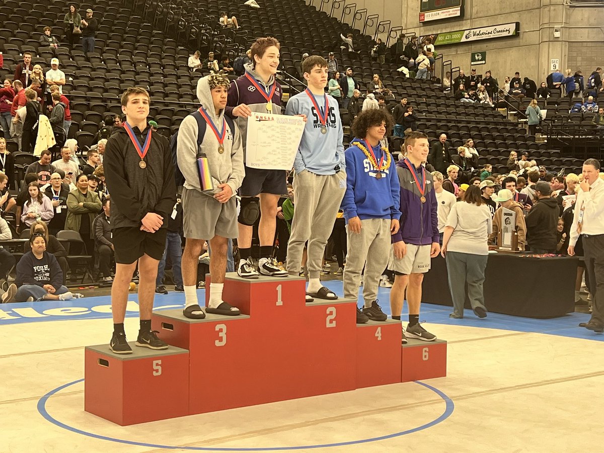 JoshWhited5's tweet photo. @kody_whited  left it all on the mat this weekend at the UHSAA 5A State Championship and brought home 5th place at 175 pounds. I am very proud of you son. And a huge thanks to ALL the Cedar Valley coaches who helped him reach his goal of placing at state. You guys are amazing. https://t.co/v1o8a7BqXY