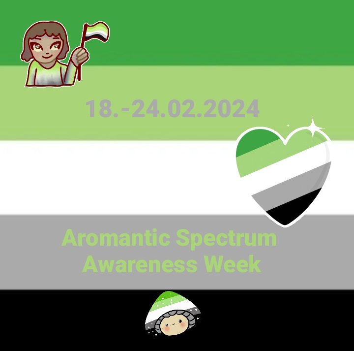 HIMzone666NetMs's tweet photo. Aromantic Spectrum Awareness Week
18.-24.02.2024
Aufmerksamkeit auf Mensche, die aromantisch sind, sowie den Problemen, denen sie ausgesetzt sind.
Wir unterstรผtzen alle aromantischen Mitmenschen!
#AromanticSpectrumAwarenessWeek #AromanticSpectrum #Aromantic #kaiserslautern https://t.co/kxMikJjaes