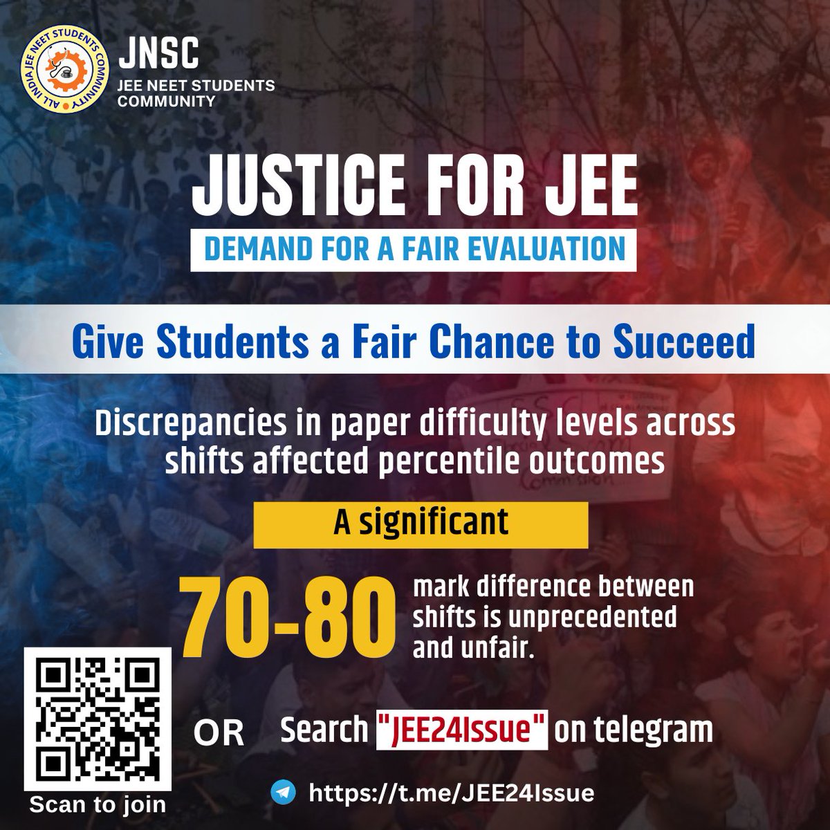 MadhavHari29900's tweet photo. @NTA_Exams
@DG_NTA @EduMinOfIndia
@dpradhanbjp
@PMOIndia
@narendramodi
My son has lost his faith in the system of
#JEEMains2024 & #NTA Huge discrepancies in percentile calculation Review is must #JusticeForJEEMains2024Aspirants
#JEEMains2024Results
#NTAScam
#NTABlunder
#NTAError https://t.co/1kkWNDzndv