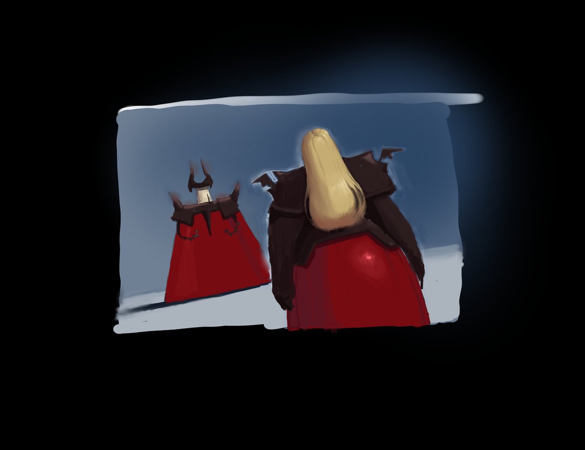 Can't remember if I ever posted this tiny study of Zenos's ass.
