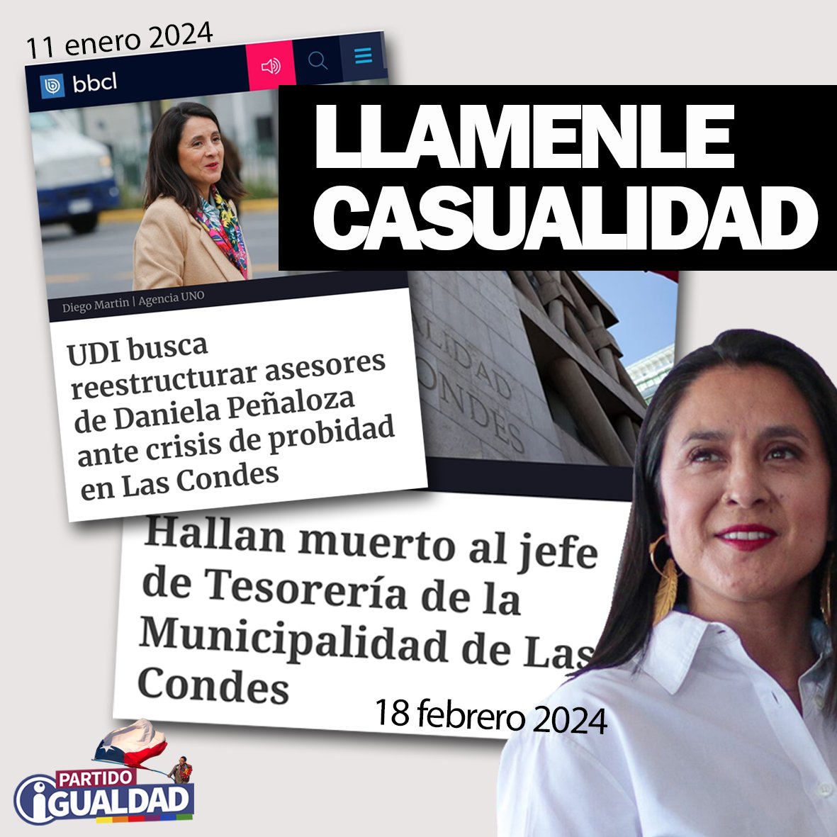 El 11 de enero la UDI anunció la intervención del municipio de Las Condes ante los graves casos de corrupción y crisis de probidad. El 18 de febrero amanece muerto, el funcionario que más sabía de las platas municipales: su tesorero.