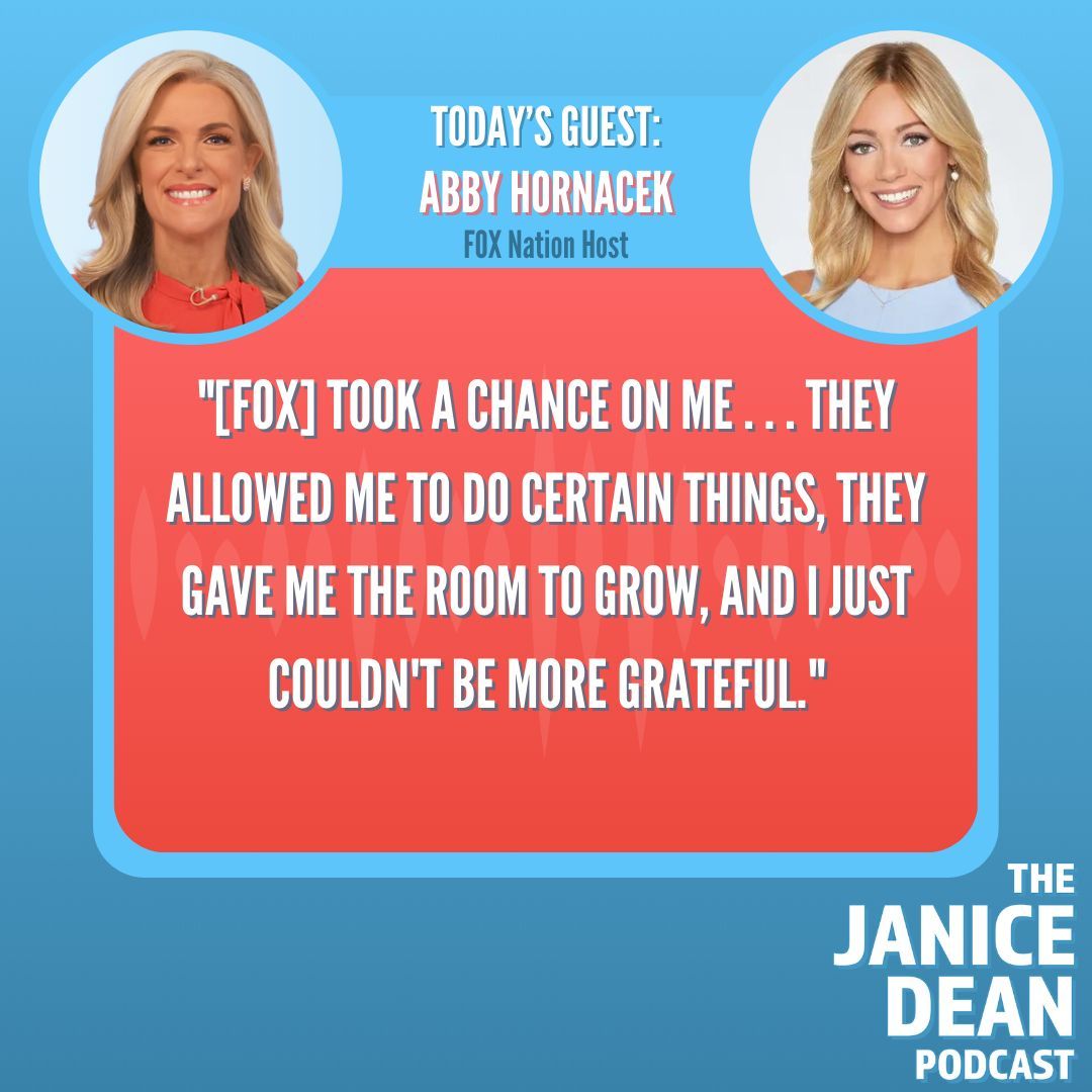 . @AbbyHornacek took a break from exploring national parks and riding to work to make the Dean's List! She joins @JaniceDean to reflect on her career at Fox. buff.ly/3Nyn1JA