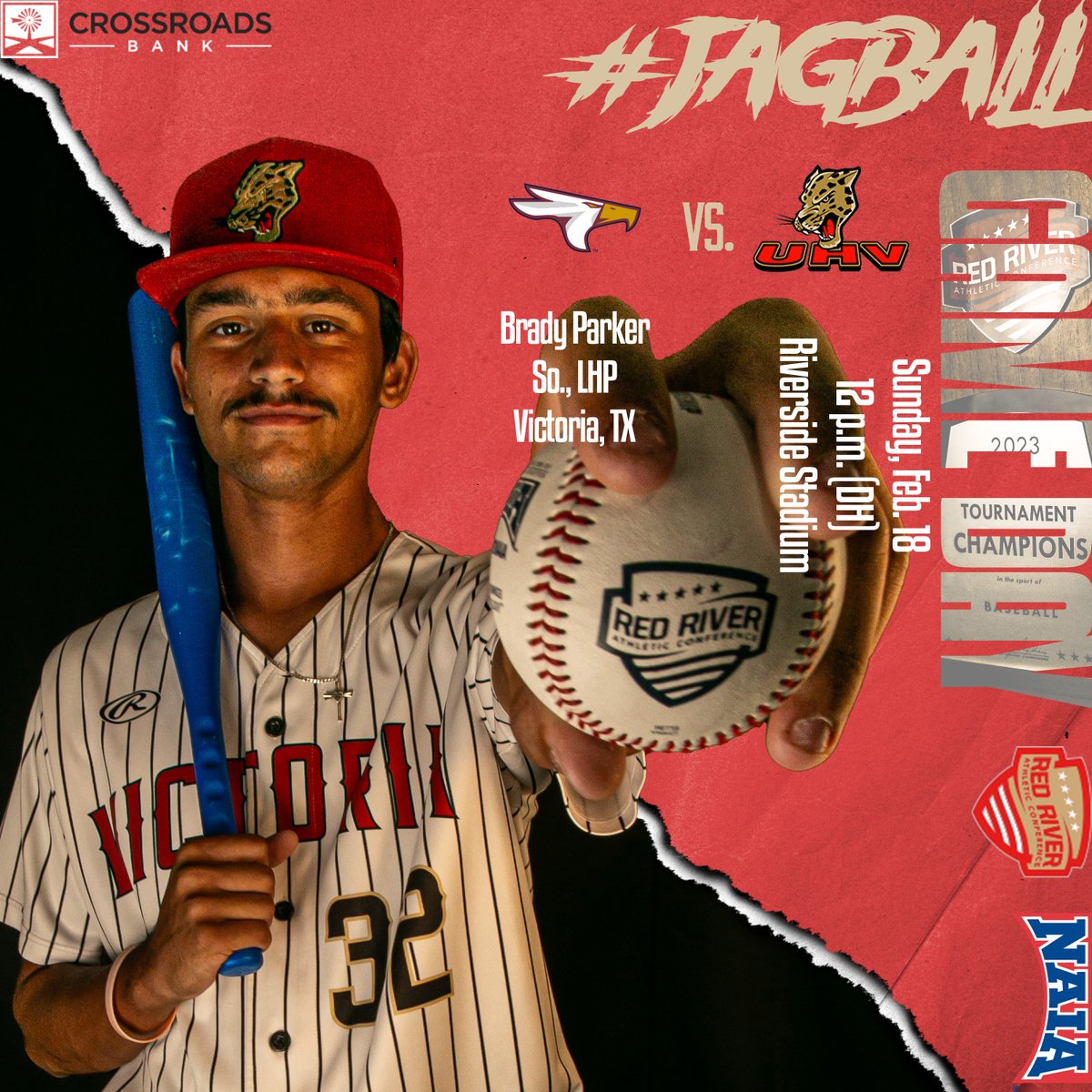 tamuvjaguars's tweet image. Sunday Funday at Riverside

🆚 Texas A&amp;amp;M-Texarkana
📍 Riverside Stadium
⏰ 12 p.m. (DH)
📊 (G1) bit.ly/48lu3bt / (G2) bit.ly/48rLhE5
📺 bit.ly/49ALBl5

#JagBall #4to1 #ThisIsOurTeam