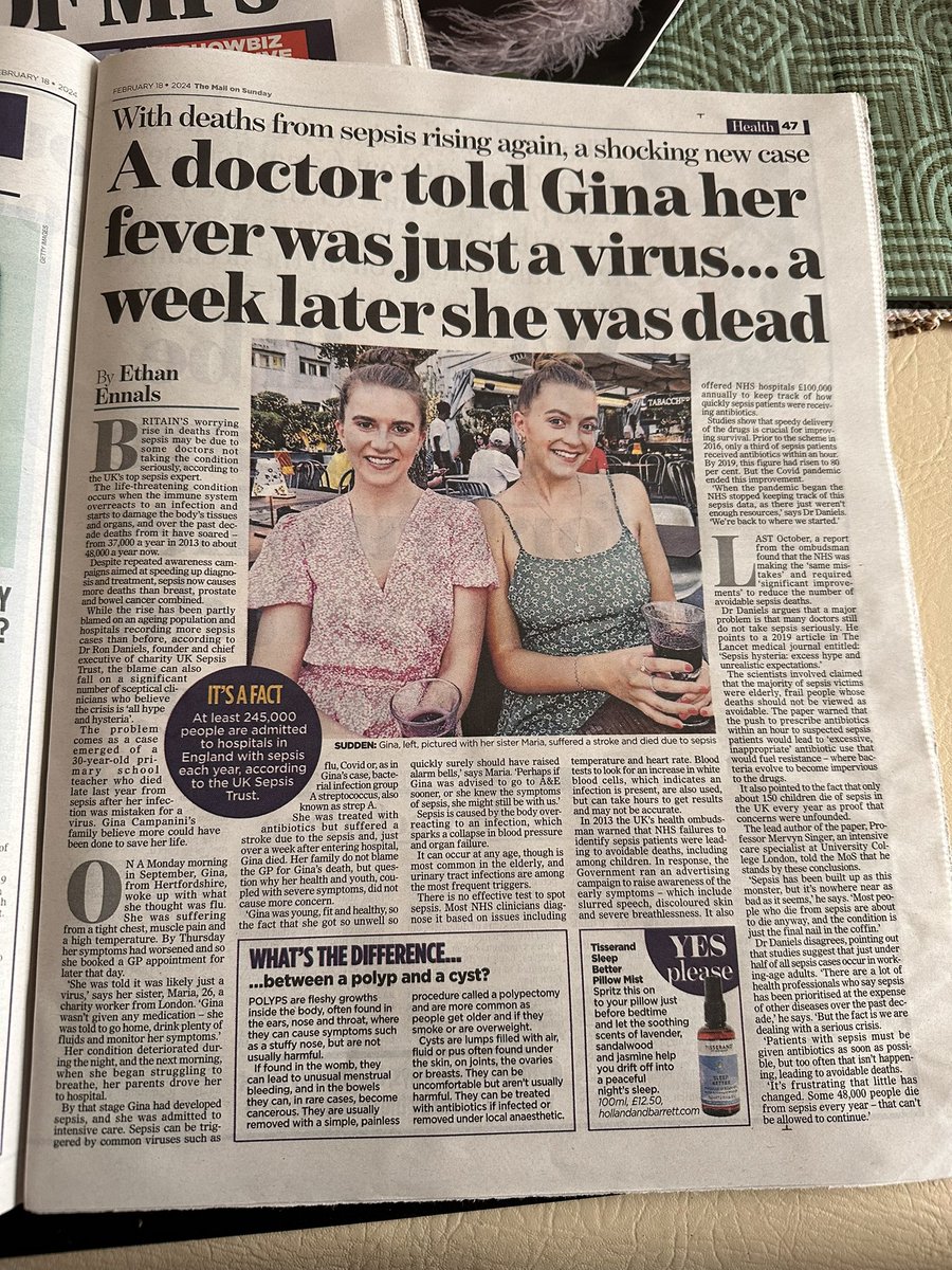 G, we miss you every day. Let’s hope telling your story continues to raise awareness, lead to lessons being learnt &amp; ensures someone else out there doesn’t experience what you did. Let’s hope GP’s start to take Sepsis more seriously. 💜

<a href="/UKSepsisTrust/">The UK Sepsis Trust</a> <a href="/BBCNews/">BBC News (UK)</a> <a href="/itvnews/">ITV News</a> <a href="/SkyNews/">Sky News</a>