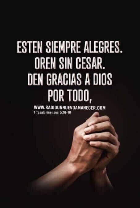 MarioOrtizM's tweet photo. Estén siempre alegres, oren sin cesar, den gracias a Dios en toda situación, porque esta es su voluntad para ustedes en Cristo Jesús. https://t.co/Ire7EC1bMn
