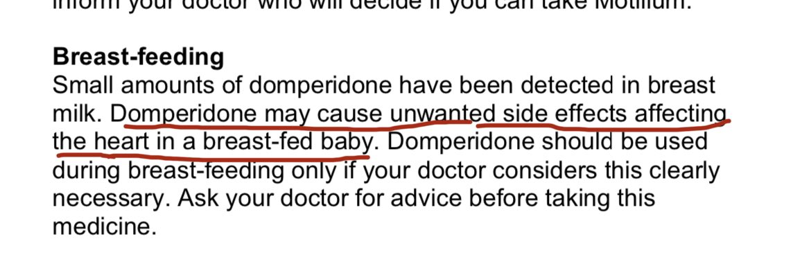 @HJoyceGender Domperidone, 1 of the drugs they take, is actually an antiemetic which I take for its intended use. When I was pregnant & breastfeeding, I was told I had to stop taking it. From the patient leaflet: