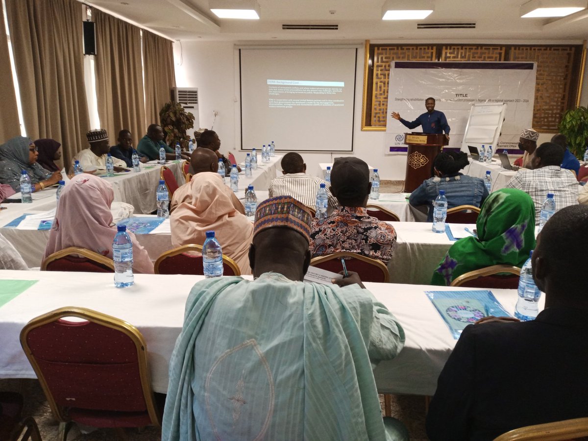 SlKolomi's tweet photo. Enhancing DDRR through Gender Mainstreaming
As a PCVE and Terrorism Prevention Expert at @XPeaceAssociate, I recently attended a two-day capacity strengthening workshop organized by @UNmigration, Nigeria and #EYN in Maiduguri, Borno State.
The training focused on the... https://t.co/mbnUxOiZuC