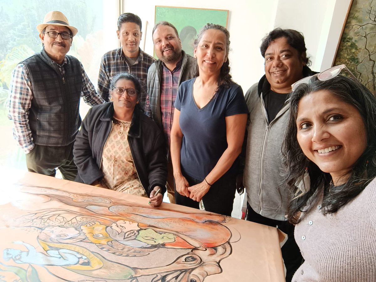 RichaKedia's tweet photo. Was amazing interacting with some senior amazingly talented artists at Urusvati Museum of Folklore during kalagramsociety sketch meet today

#artmeetup #artcamp #artgallery https://t.co/9No0A0jTL2