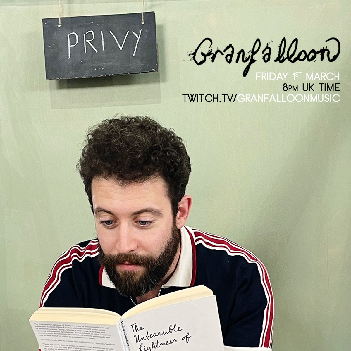 Grranfalloon's tweet photo. The first Granfalloon live stream of 2024 will be on Friday 1st March!
Expect alt-folk music, alt-whatever else, and tangential chat.
Come join me at 8pm via:
https://t.co/mqGqhrjfvi
#livestream #granfalloon #twitch https://t.co/b6hNvP28xT