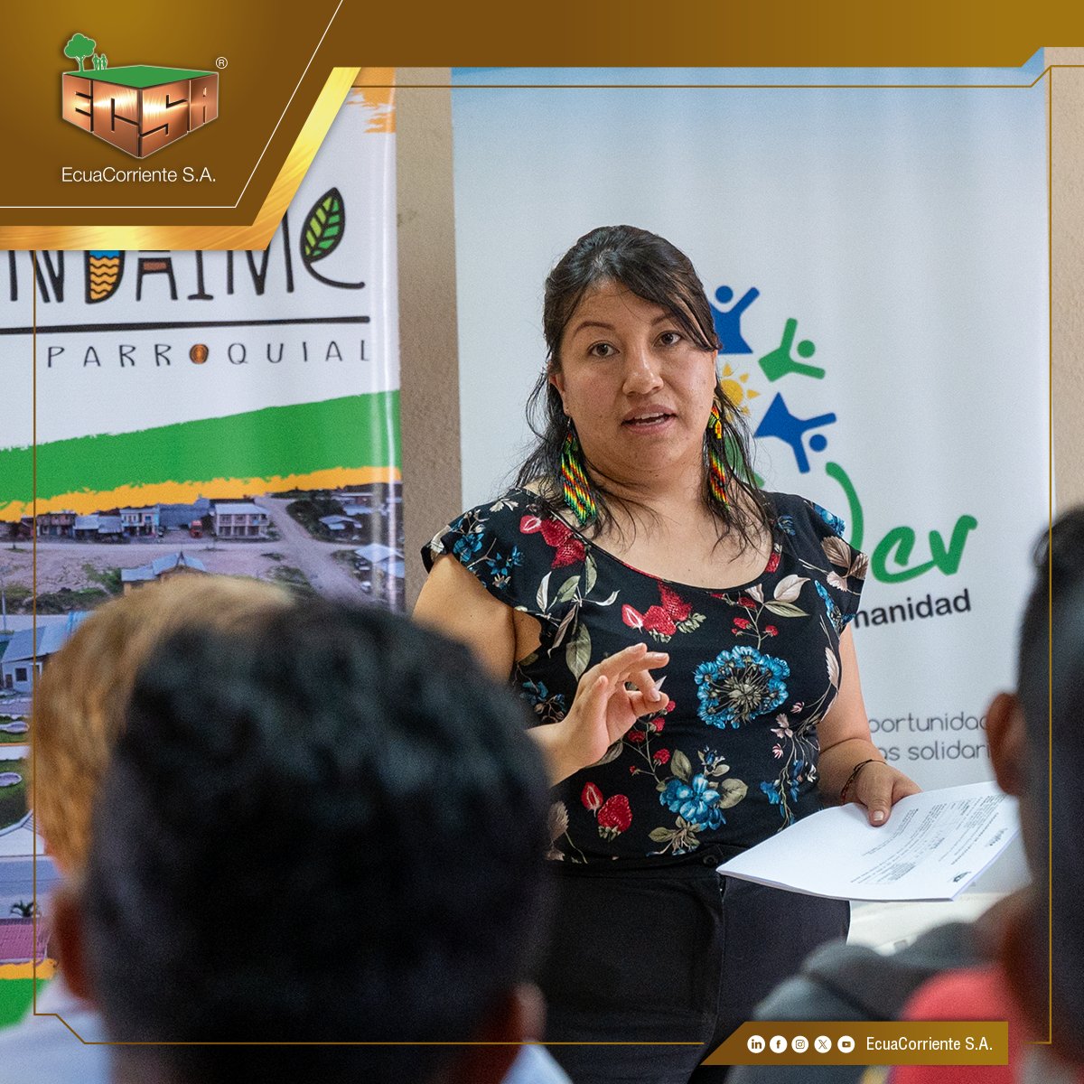 EcuaCorrienteSA's tweet photo. Con una notable acogida, ECSA y el GAD Parroquial de Tundayme, inauguraron el curso de Instalaciones Eléctricas Domiciliarias, que busca fortalecer las habilidades técnicas de los habitantes de la zona de influencia e impulsar la creación de nuevos emprendimientos. https://t.co/7qWkh4YefW
