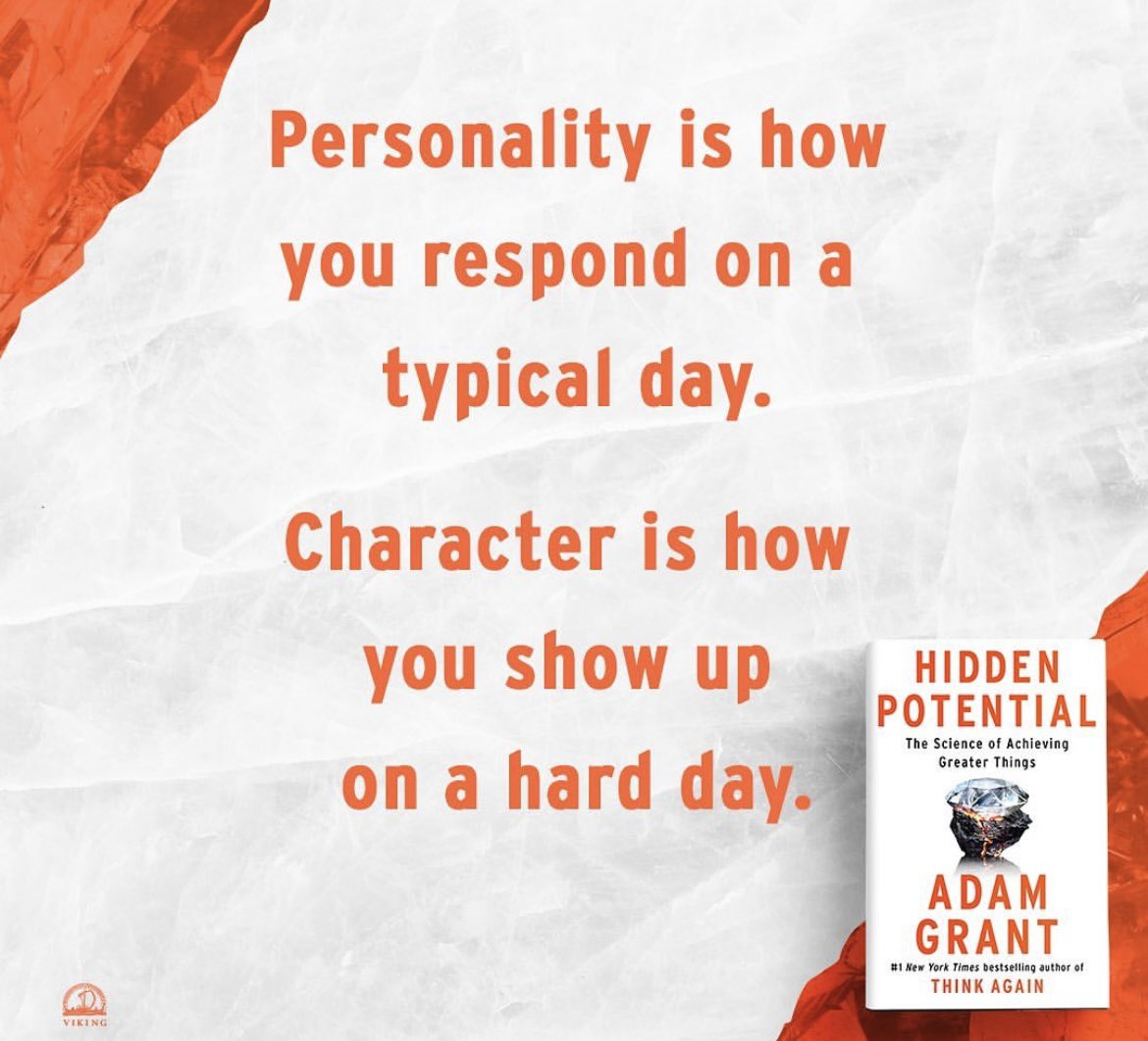 Thanks for the book recommendation @mradamwelcome Just started diving into 'Hidden Potential' by Adam Grant, and I can't put it down! Definitely recommend it if you're looking for some inspiration and practical strategies to maximize your potential! #HiddenPotential #MustRead