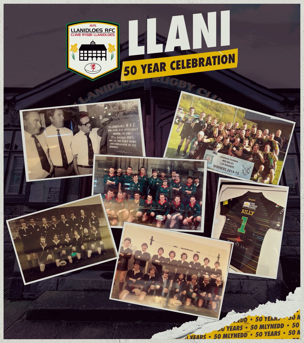 🎉 Calling all past & present players of Llanidloes Rugby Club! 🏉 Help organize our 50th anniversary celebrations next year! Share memories & join the group. 📲Drop us a message to get involved! #LlanidloesRugbyClub | #50thAnniversary 🎈🏉