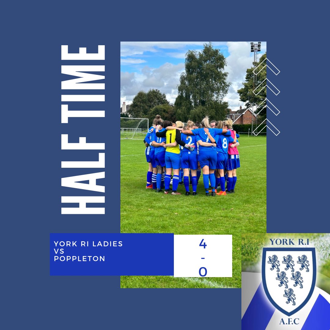 The ladies lead at half time ⚽️