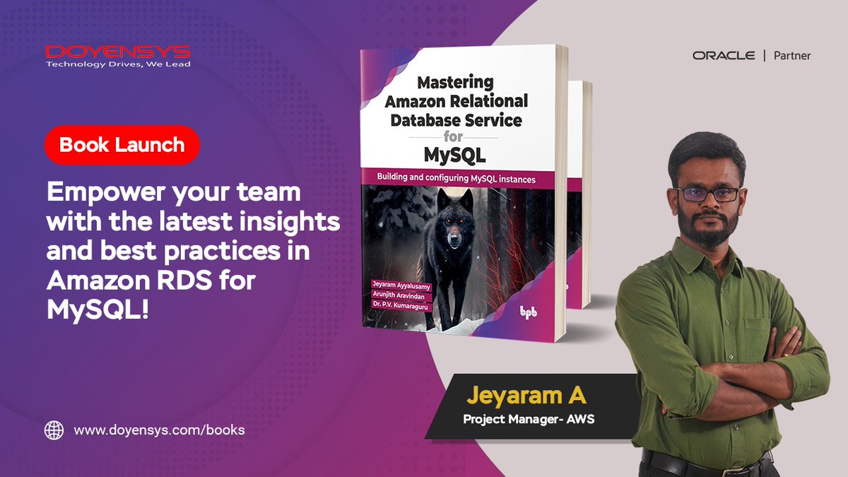 Dive into the world of Amazon RDS for MySQL with 'Mastering Amazon RDS  for MySQL' by Jeyaram A, Project Manager-AWS at Doyensys. From fundamentals to advanced strategies, this comprehensive guide unlocks the full potential of Amazon RDS amzn.eu/d/gO8js0f

#AmazonRDS  #Book