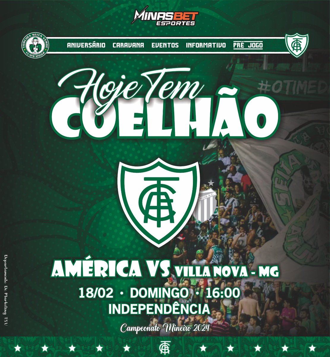 tsvoficial's tweet photo. HOJE É NA NOSSA CASA! 

DOMINGO EU VOU LÁ NO INDEPENDÊNCIA, VOU TORCER PRO TIME QUE EU SOU FÃ 🎶

Vamos em busca da vitória! Apoiar os 90 minutos sempre! 

Estamos de volta hoje com a LOJINHA DA TSV, aproveite e garanta o seu. 

Quem é seita verde aposta na @minasbet_oficial https://t.co/z9vJs2d3YT