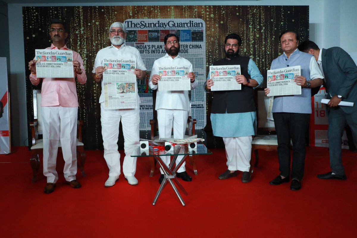 #FriendsOfMumbai | Chief Minister of Maharashtra Eknath Shinde (@mieknathshinde ) inaugurates the Mumbai edition of The Sunday Guardian at the Friends of Mumbai Awards & Conclave, presented by The Sunday Guardian. @SundayGuardian @Kartiksharmamp