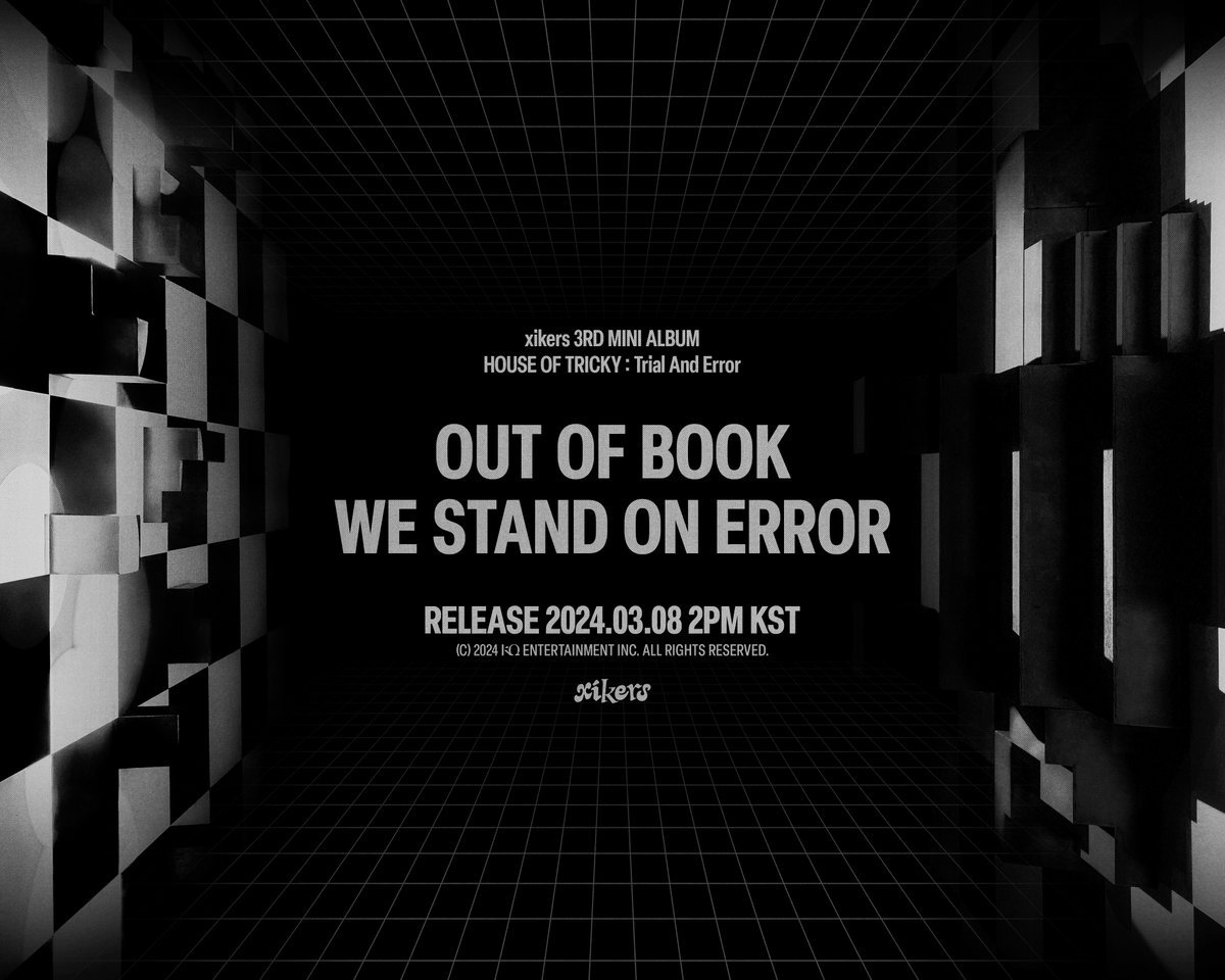xikers_official's tweet photo. [📷] xikers - TRICKY STORY POSTER 1

RELEASE 2024. 03. 08. 2PM(KST)

#xikers #싸이커스 #3RDMINIALBUM #HOUSE_OF_TRICKY #Trial_And_Error #KQ https://t.co/GcS7TycAFQ