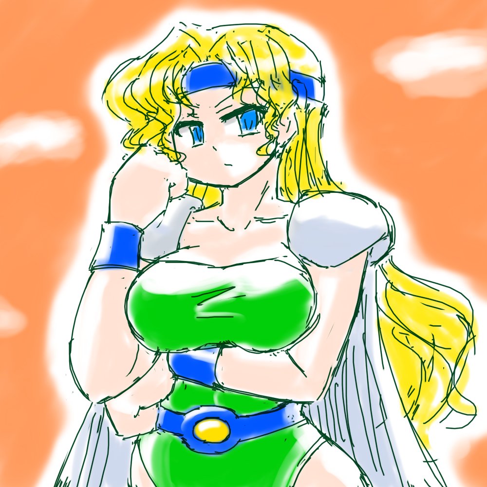 今日のらくがき女将軍さん|ω゜) 