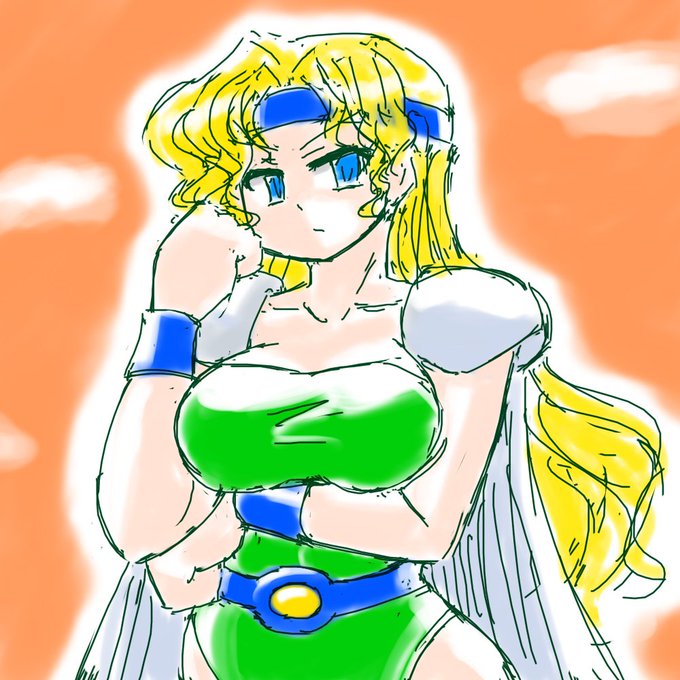 今日のらくがき女将軍さん|ω゜) 