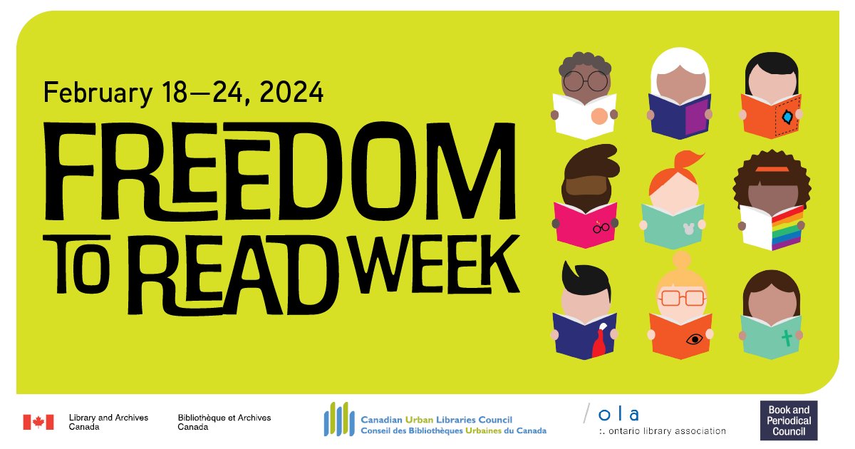 It’s Freedom to Read Week! As a proud partner for the 2024 campaign, we encourage you to learn about how to get involved! #FTRWeek freedomtoread.ca