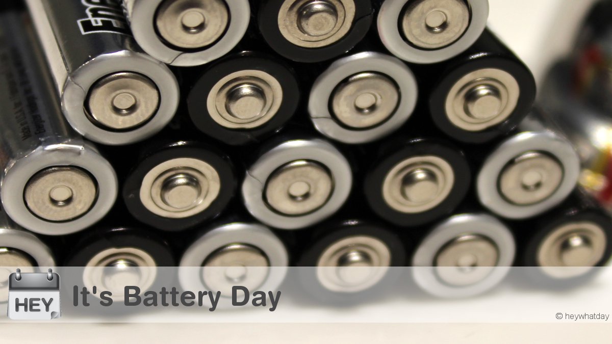 It's National Battery Day! 
#BatteryDay #NationalBatteryDay #Power