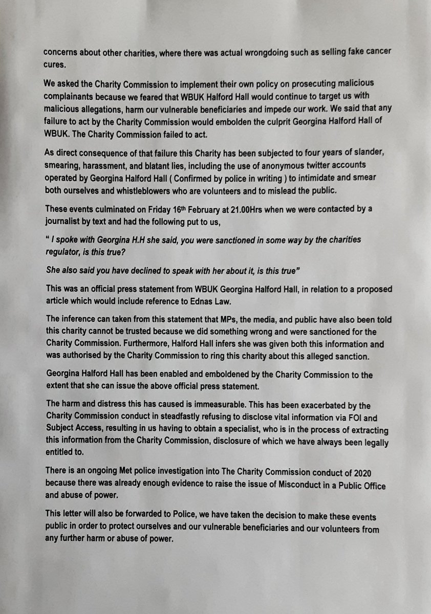 CompassnInCare's tweet image. Open letter to @ChtyCommission re #WBUK conduct