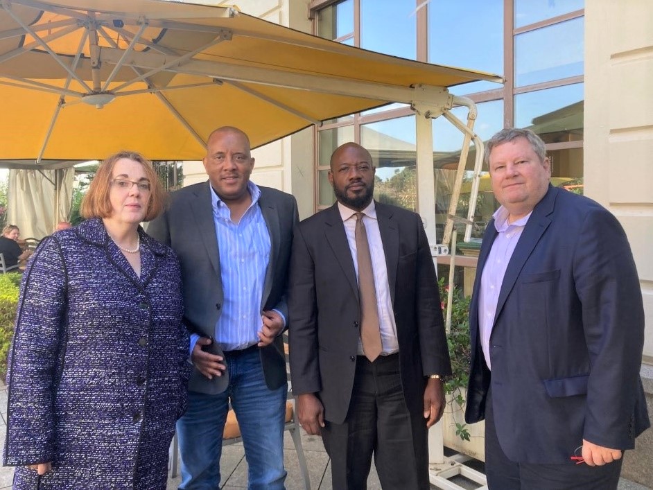 Following a National Reconciliation Commission hosted meeting with donors on Disarmament, Demobilization and Reintegration, pleased to spend time with IRA President Getachew Reda @reda_getachew on making further progress on Pretoria Agreement implementation. The United States is