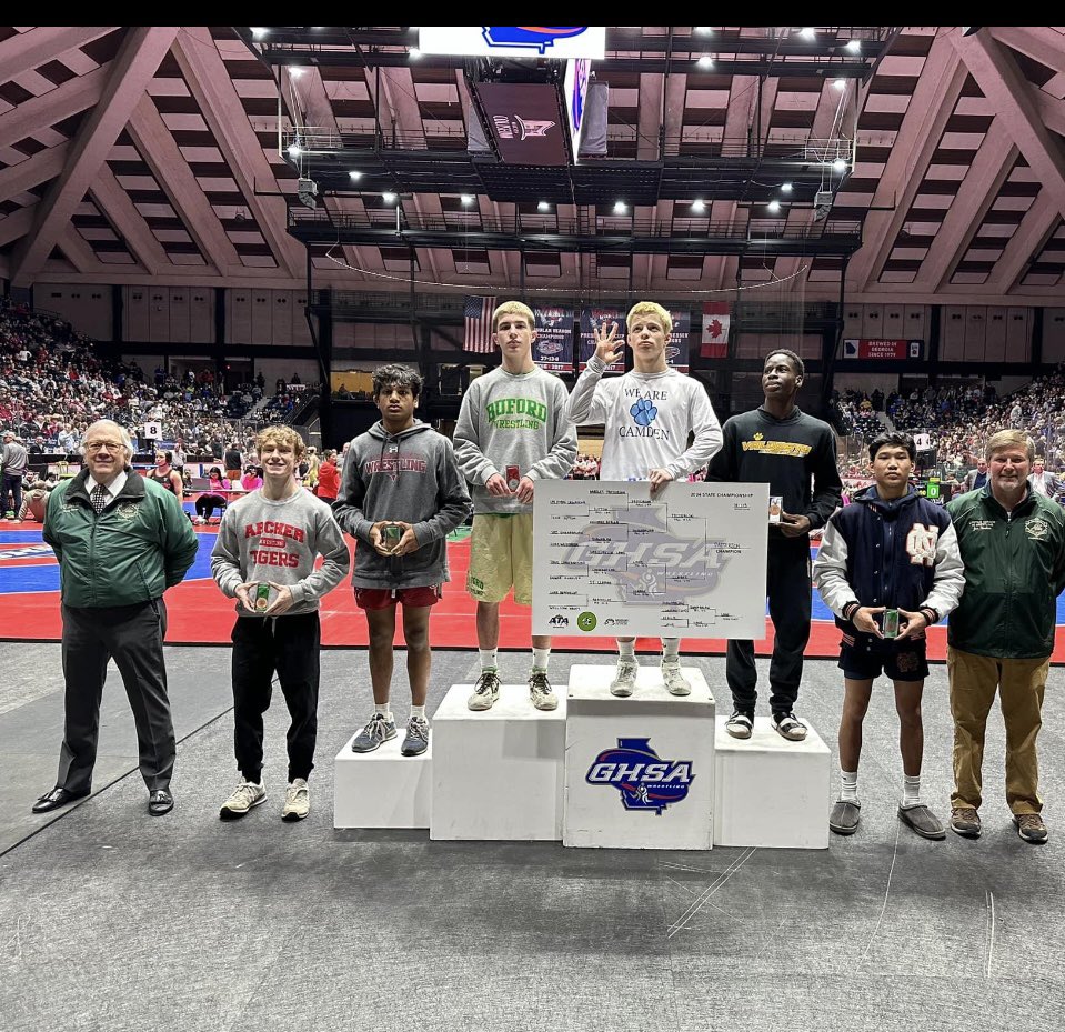 State tournament wrap up. 
All 5 won at least a match. Caden May and Katia Castillo, Max Sciro fell 1 match short. Sri Dhanabalan capped off a great 5 years of wrestling with a fourth place finish. Xan Kelly finished runner up. 2x placer. Started wrestling n 9th grade.