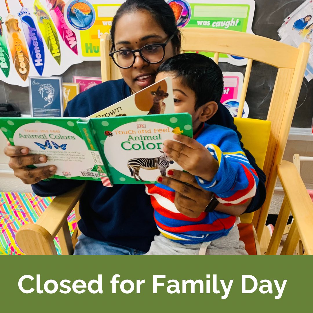 The Children’s Book Bank will be closed tomorrow, Monday February 19, for Family Day. We hope you have a chance to spend some time reading together!