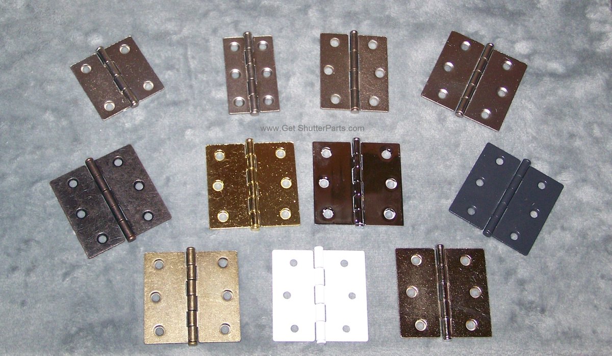 GetShutterParts's tweet photo. Give your Plantation Shutters a new look with new Shutter Hinges.  Available in Polished or Antique Brass, Nickel Satin, White Gloss, Oil Rubbed Bronze, Black Satin &amp; Polished Chrome finishes. 
https://t.co/fzWMs1edSF………………      
#shutterhinges #shutterhardware #hinges https://t.co/QGJxyjOHoR