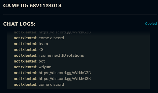 XeqtP's tweet photo. Got banned from ranked, I am so happy for @RiotSupport  your automated system works great !!! Keep up the good work !!! https://t.co/GImT9VGsfu