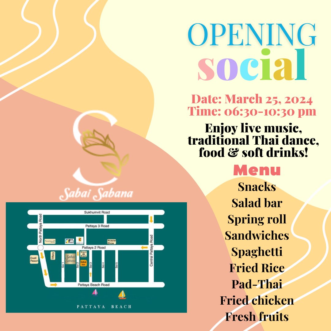 🍽️✨ Indulge in the tasty menu for our Welcome Social! 🐢🎉

Secure your tickets now for an unforgettable evening of good food and great company! 
Don't miss out, reserve your spot today! 🌟🎟️🇹🇭
#ists42pattaya #WelcomeSocial #MenuReveal #TicketPurchase