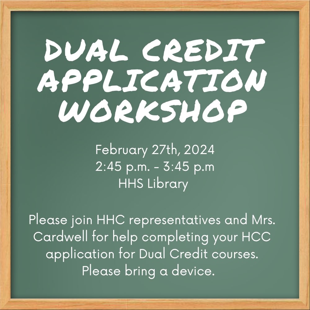 Hey Canes, Are you interested in dual credit?