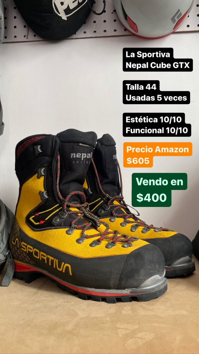 Robinski__'s tweet photo. Saludos amigos montañeros, estoy vendiendo unas botas de media y alta montaña que ya no uso.

Si conocen a alguien que haga montaña pásenle el dato. 

Gracias! https://t.co/ZkJInMH1P6