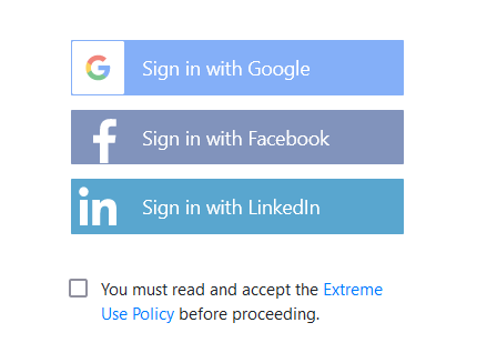 I hate when I have to sign in, but all the options are disabled until I do something that is shown AFTER (here, the checkbox)