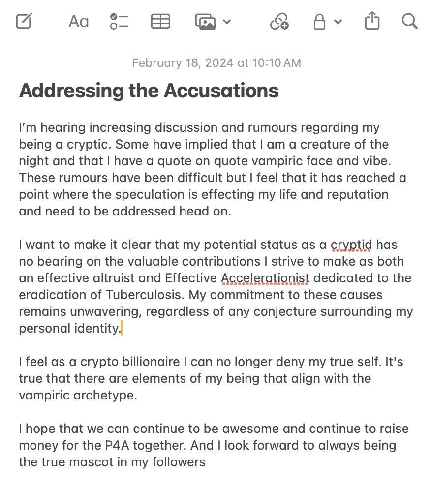 JarrodAwesome's tweet photo. It's come time for me to address the rumours.... I've been silent for too long. #P4A2024 Thank you @hankgreen and @sportswithjohn for your support in this trying time. https://t.co/rM5XkCaWIj