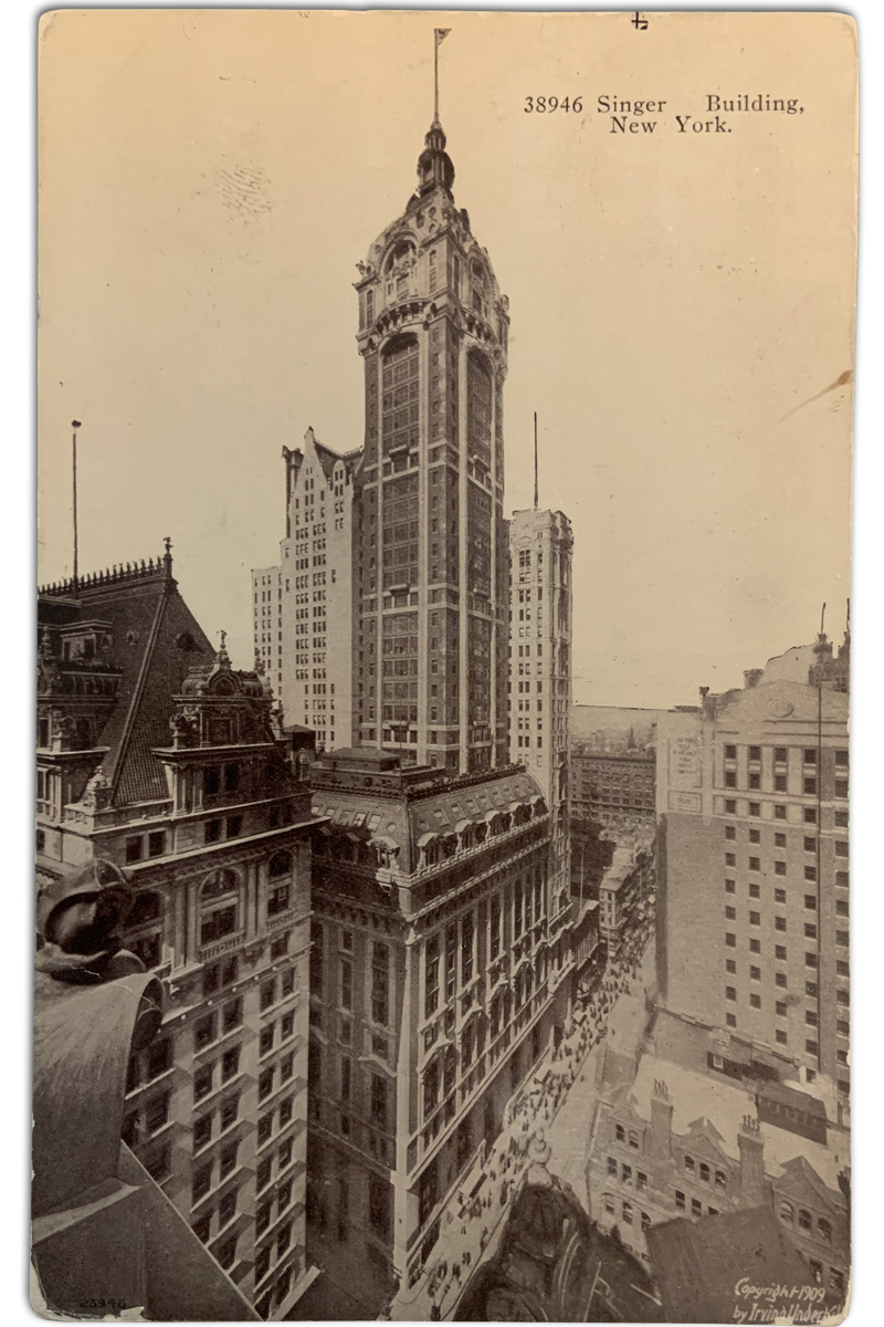TooMuchGoing_On's tweet photo. Singer Building https://t.co/VAQpasd3gM