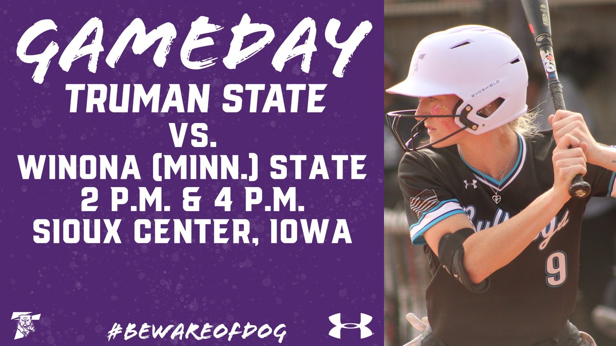 🥎 Gameday! 🥎

<a href="/TrumanSoftball/">Truman Softball</a> vs. Winona (Minn.) State

⏰ 2 p.m. &amp; 4 p.m.
📍 Sioux Center, Iowa
Recap at trumanbulldogs.com