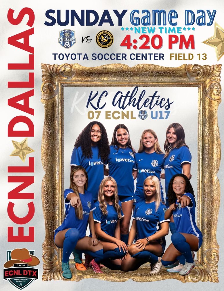 HaleyCramer07's tweet image. DAY 2! Can’t wait to do what I 💙⚽️! Same field *New time 420! * I hope to see you there! Thank u to the coaches that came in🥶 the cold to watch us yesterday!☀️
#passionforthegame #ECNLDTX 
@ImYouthSoccer @TopDrawerSoccer @JREskilson @ECNLgirls @PrepSoccer @USYNT @TheSoccerWire