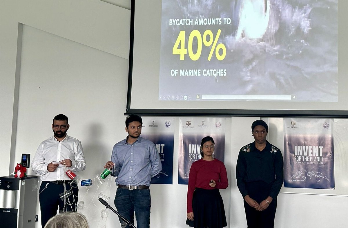SUinTexas's tweet photo. Our Invent for the Planet final presentations are underway where our @SUSciEng students showcase the solutions to global problems that they have developed in just 48 hours #IFTP #IFTP2024 @Enterprise_Swan https://t.co/o8u5Erj22r