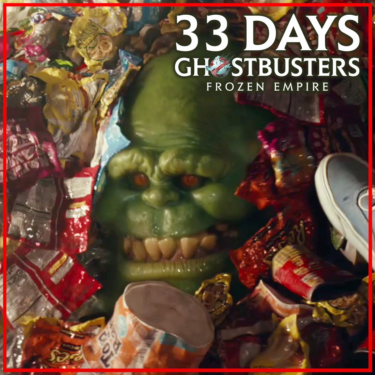 GBNewsdotcom's tweet photo. Ghostbusters: Frozen Empire arrives in theaters in 33 days! 🧊👻 https://t.co/bRI95dmAtC