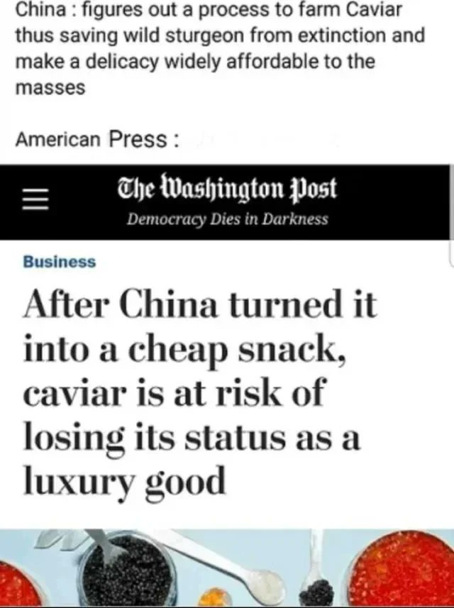 lutfukcdag's tweet photo. China achieves caviar production, but what's the trade-off? https://t.co/gjx94BdZrb