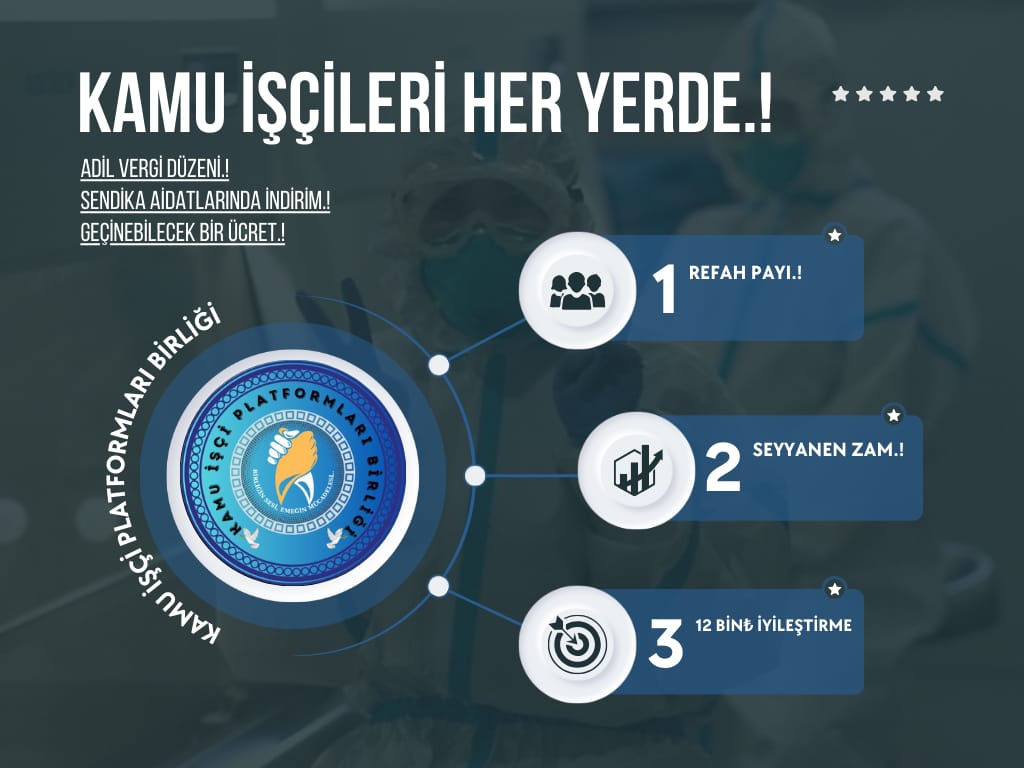 750 bin Kamu işçisi sendikalar yüzünden ek protokol  mağduru oldu.Bir kesim işçi ek protokolden hiç faydalandırılmadı.
Ek Protokol Revize edilerek zam oranı %49,25 olarak güncellenmeli ve herkes dahil edilmeli. <a href="/isikhanvedat/">Prof. Dr. Vedat Işıkhan</a>
#isciyehakkiniverin