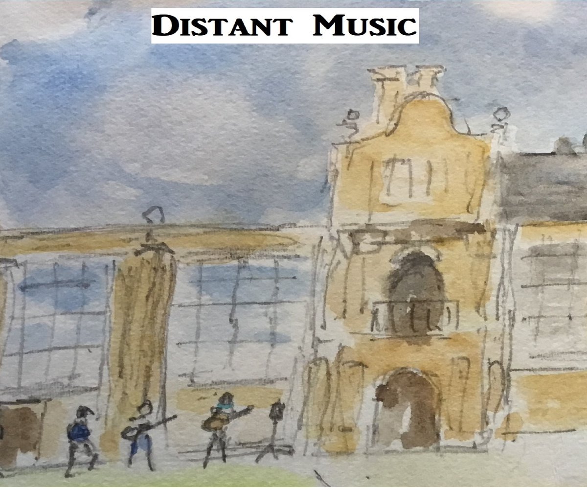 Our new single Distant Music is live and available via Spotify and all other digital music platforms. The cover features a fantastic cover painting of the band playing at Kirby Hall by Kathryn Parker. With Spring approaching, probably a good statement to start 2014 with.