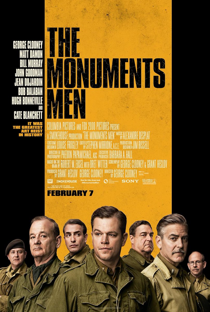 TallyMichelle4's tweet photo. #FilmX
#TheMonumentsMen
Yay👍 or Nay 👎 https://t.co/32m3CsJ4q3