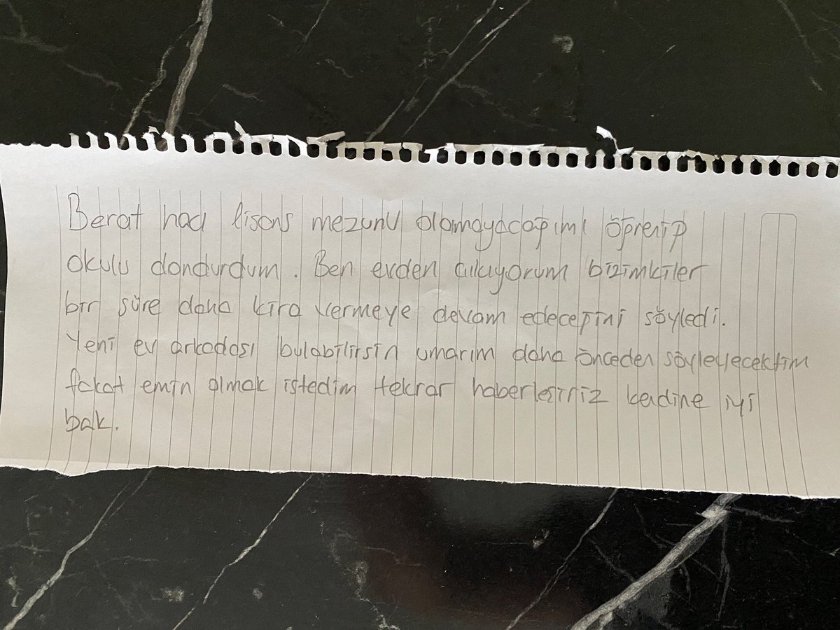 notla evden çıkmak ne aq komodine para da bıraksaydın