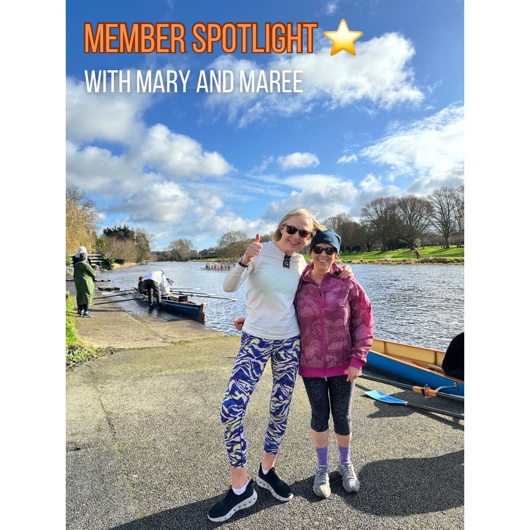 🌊⭐️Today’s highlights from the slip:

‘The sunshine on my face, the thunk of the 8s in the water and the hard work out!’ - Mary (left)

‘The unexpectedly beautiful day’ - Maree (right)