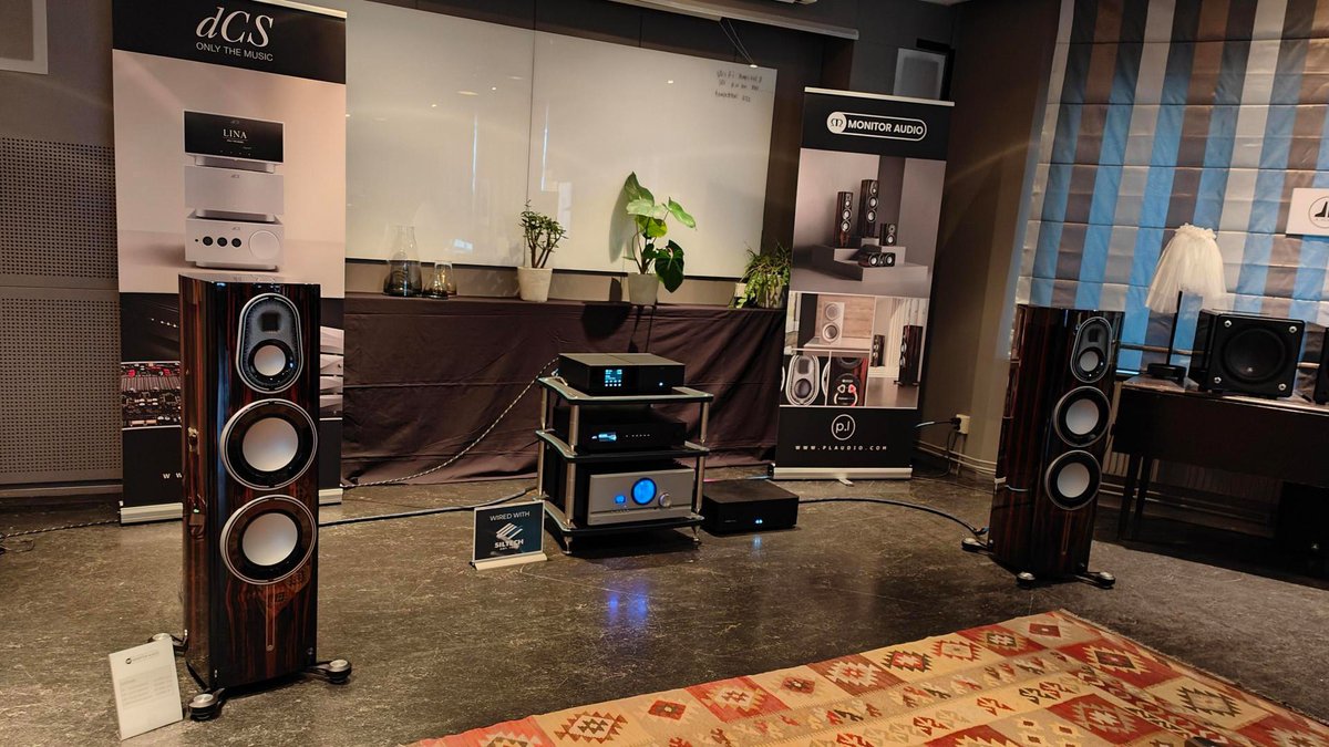 MonitorAudio's tweet photo. Thank you for joining us alongside our Swedish distributors P L Audio at this years High End-Mässan Stockholm, where we showcased our award-winning Platinum 300 3G loudspeakers.

We look forward to seeing you all again next year.

#MonitorAudio #PLAudio #HighEndMässan2024 #ListenAgain