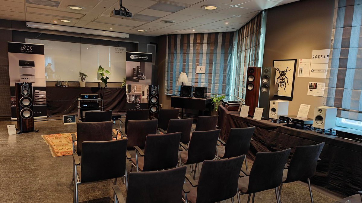 MonitorAudio's tweet photo. Thank you for joining us alongside our Swedish distributors P L Audio at this years High End-Mässan Stockholm, where we showcased our award-winning Platinum 300 3G loudspeakers.

We look forward to seeing you all again next year.

#MonitorAudio #PLAudio #HighEndMässan2024 #ListenAgain