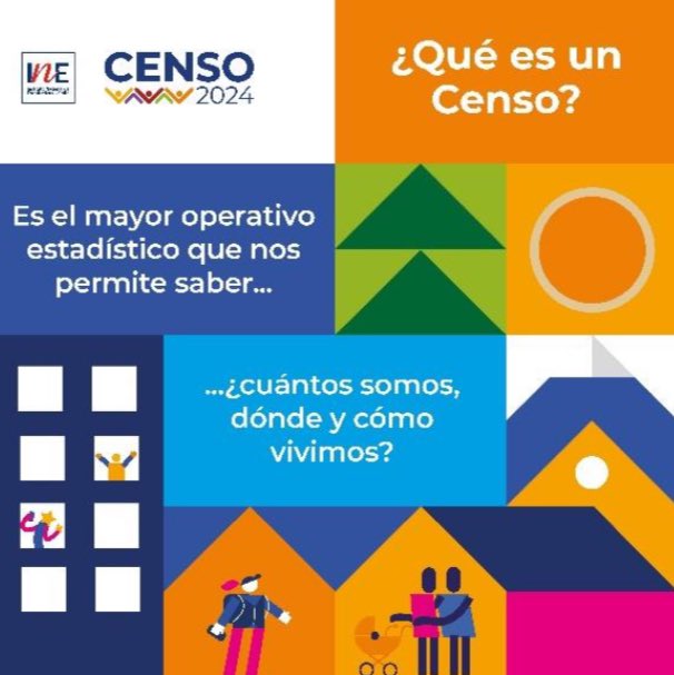 !Censo es el operativo estadístico más grande del
país!. Donde participaremos todos los que habitamos en
Chile. Infórmate a través de las  redes sociales @censo2024 o visita censo2024.cl 
#CensoChile #SeVieneCenso #Censo2024
#Información